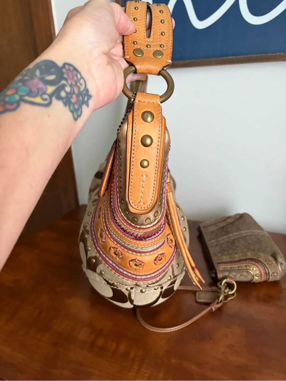 Coach Mia SoHo Signature Shoulder Bag & Wristlet *READ*